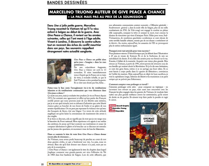 Interview Open Mag sur GPAC, magazine de la FNAC