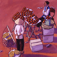 Marchande de pommes, Hanoï